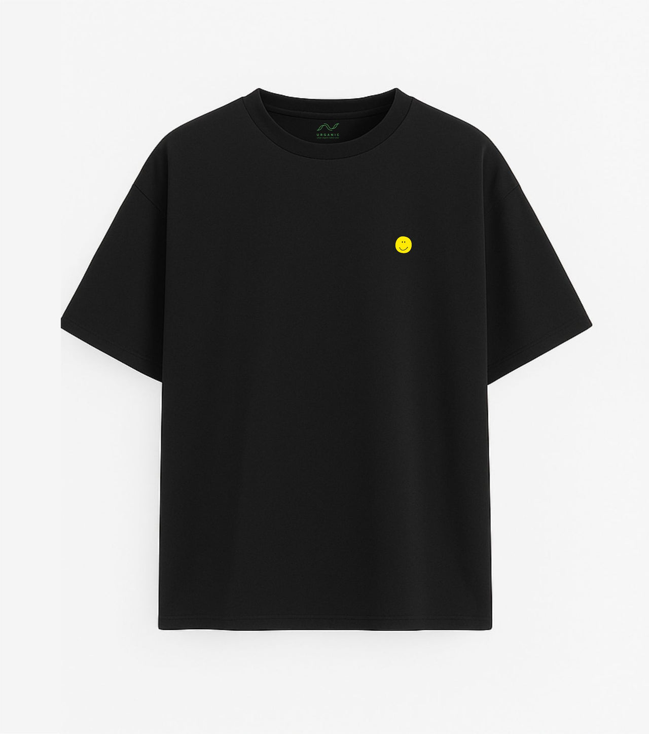 Oversized black T-shirt "Hot girls"