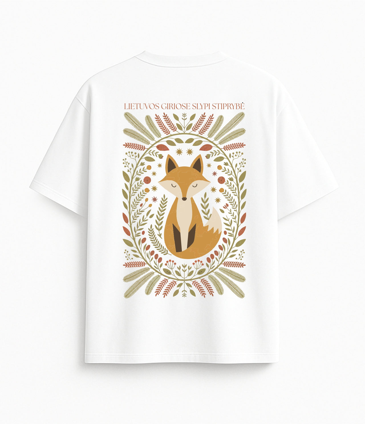 BALTI OVERSIZED MARŠKINĖLIAI "LIETUVOS GIRIOSE"