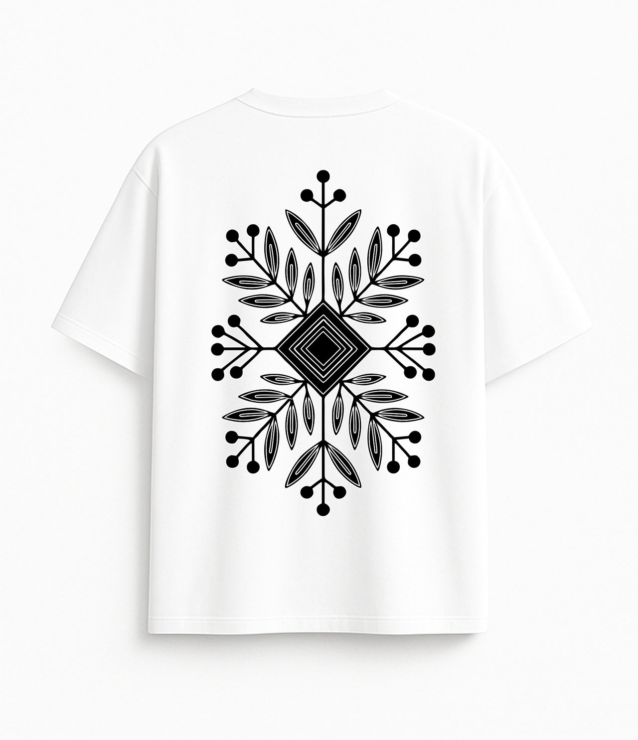 BALTI OVERSIZED MARŠKINĖLIAI "PROTĖVIŲ PĖDSAKAIS"