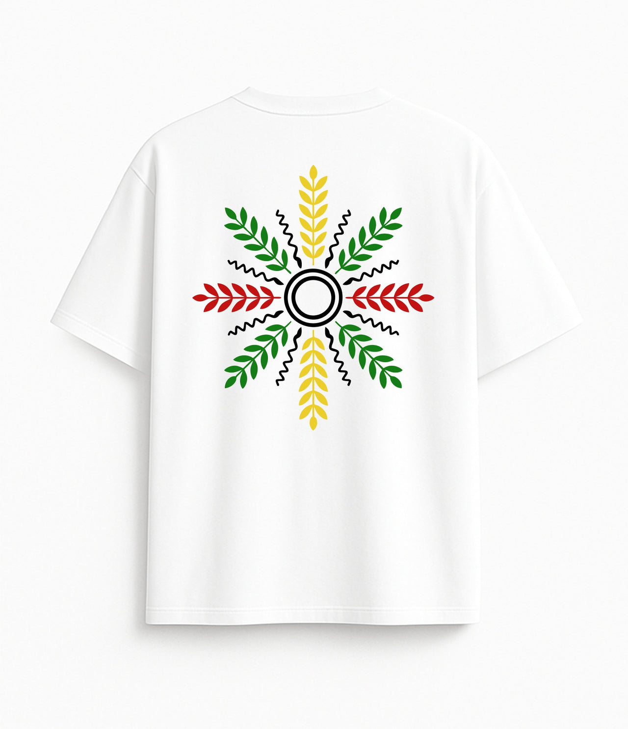 BALTI OVERSIZED MARŠKINĖLIAI "TAUTOSAKA"