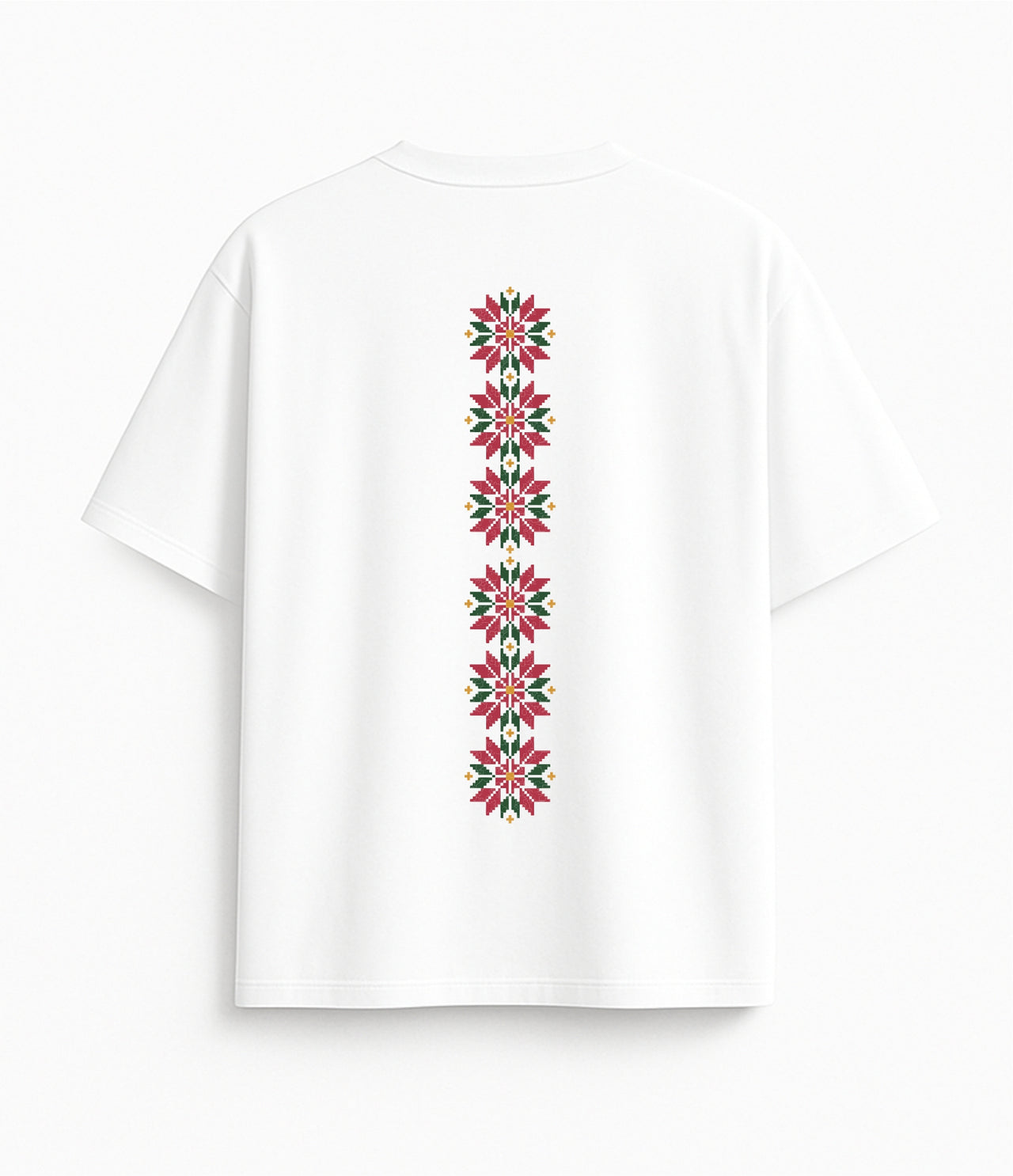 BALTI OVERSIZED MARŠKINĖLIAI "SENELĖS ANTKLODĖ"