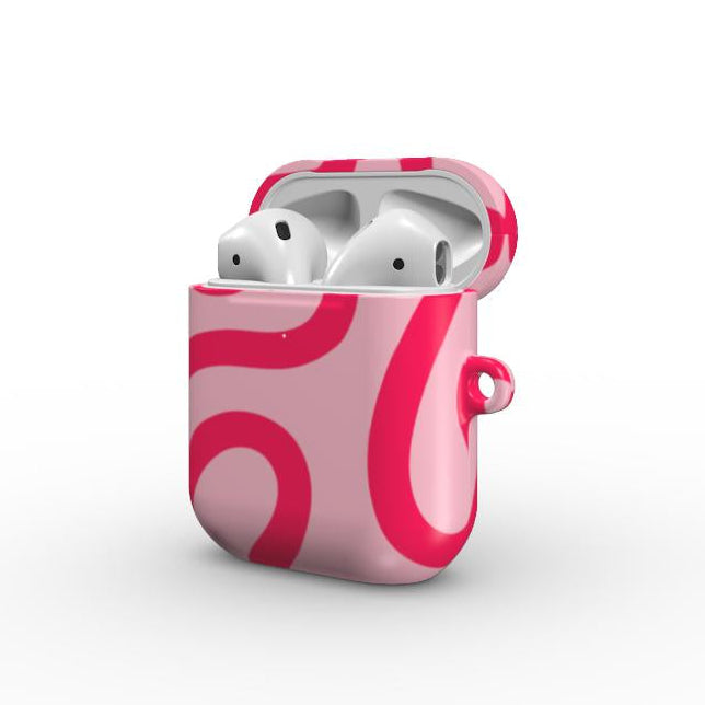Apple AirPods TVIRTAS DĖKLAS "Rožinis thoughts"