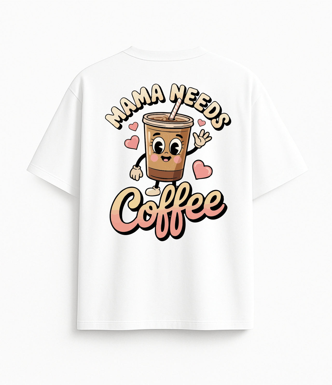 BALTI KLASIKINIAI MARŠKINĖLIAI "MAMA NEEDS A MARGARITA"